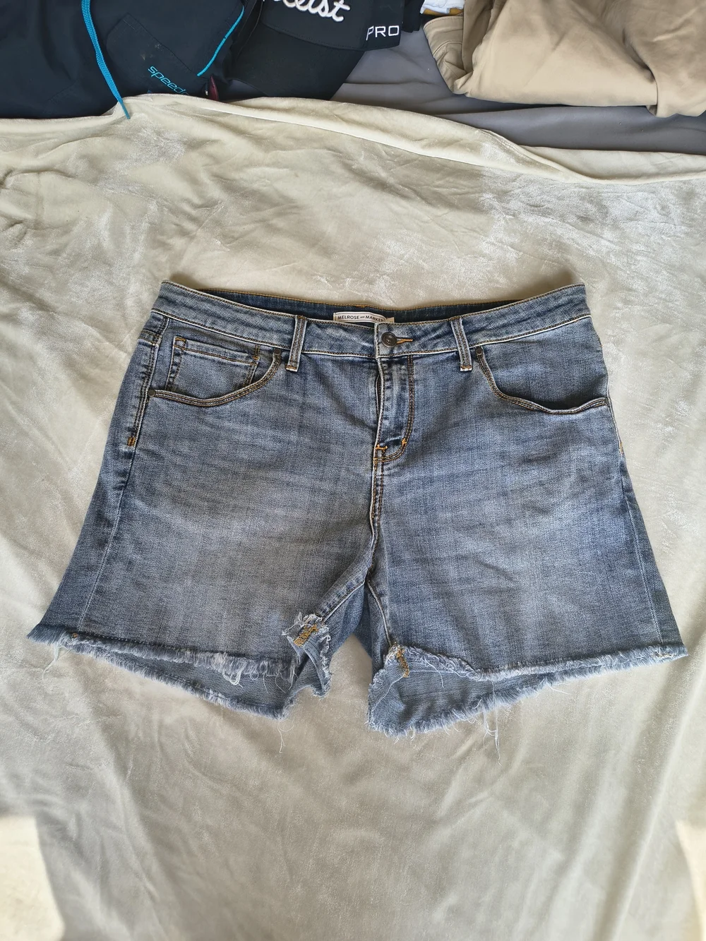 2 Pair Midrise Denim Shorts Jeans